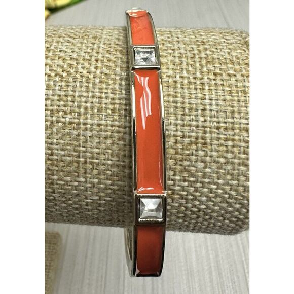 Sequin Nordstrom Colorful Thin Gold Tone Enamel Hinge Bangle $25 NWOT #87 - Picture 2 of 2